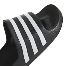 adidas Slides Adilette Aqua 3-Stripes (Cloudfoam footbed, molded EVA strap) black/white - 1 pair